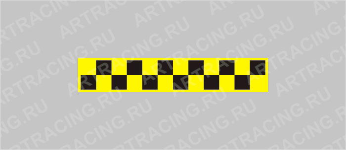 Магнитный знак такси, 330*60, "Шашечки вид №1"
