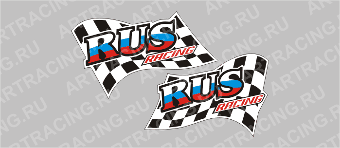 наклейка малая "RUS-Racing"