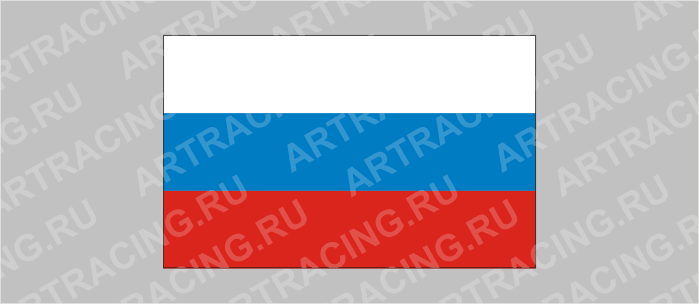 наклейка малая "RUS-флаг", на гос.номер