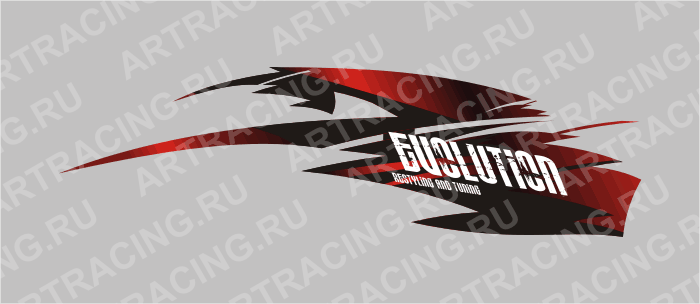 Графика на борта 19-001,"EVOLUTION", комплект на две стороны, винил