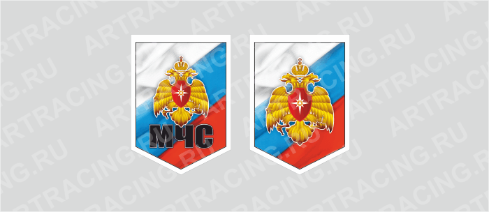 вымпел 100х140мм, "МЧС", Арт рэйсинг