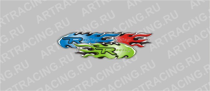 наклейка брызга " Racing", средняя