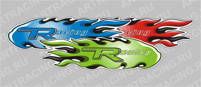 наклейка брызга " Racing", огромная