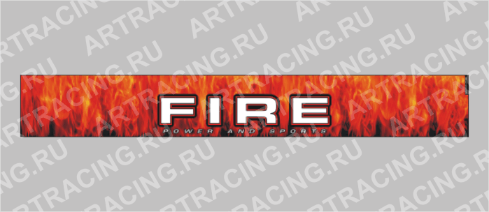 полоса на лобовое стекло Волга, Газель "FIRE"