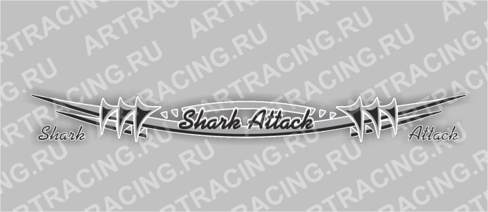 наклейка "Тату"(Shark Attack), цветная