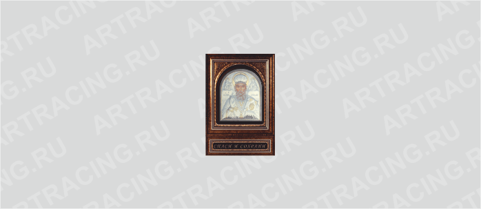 Наклейка полимерная 30*40 "Икона (Николай Чудотворец)"