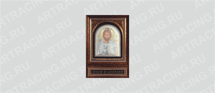 Наклейка полимерная 50*65 "Икона (Иисус Христос)"