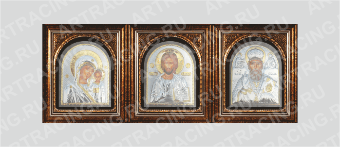 Наклейка полимерная 250*100 "Триптих ", вид №1